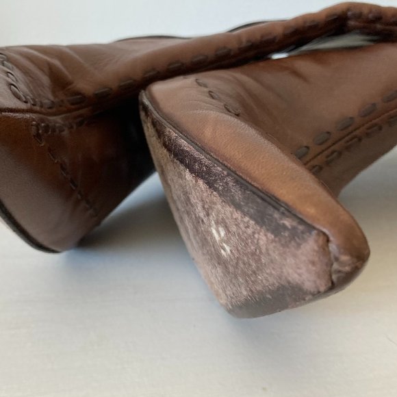 Zambrelli Brown Leather Boots - Picture 13 of 16